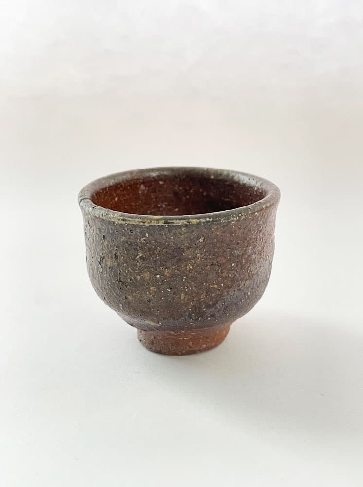 ■人間国宝・山田常山(三代)／常滑 自然釉ぐい呑