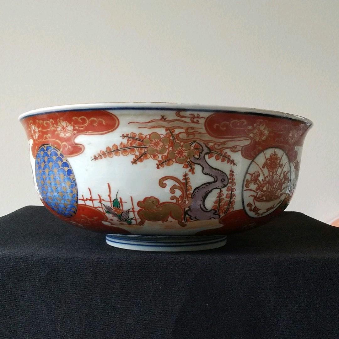 特別出品 古伊万里 金襴手 龍文鉢 江戸中期 美術館級 骨董 茶道具