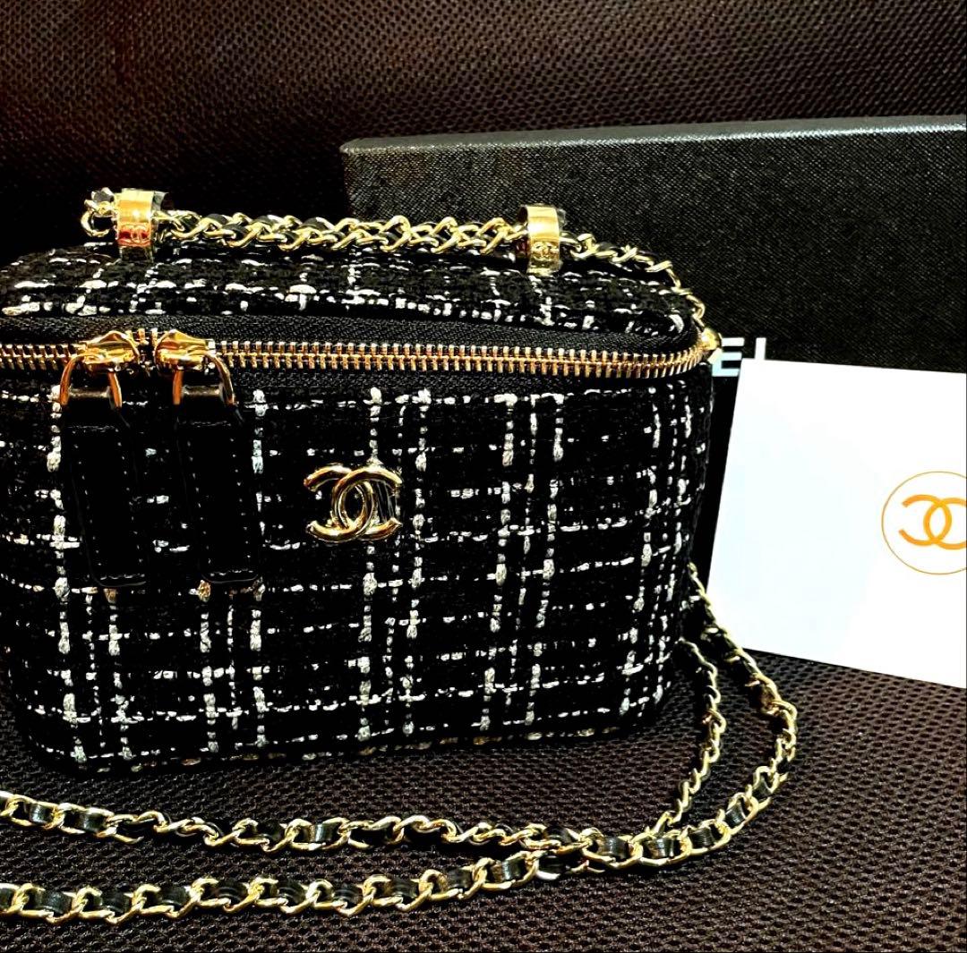 CHANEL シャネル　ツイードバニティチェーン　ショルダーバッグ　ノベルティ