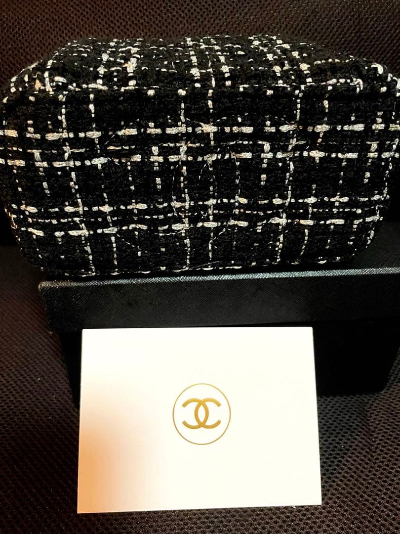 CHANEL シャネル　ツイードバニティチェーン　ショルダーバッグ　ノベルティ