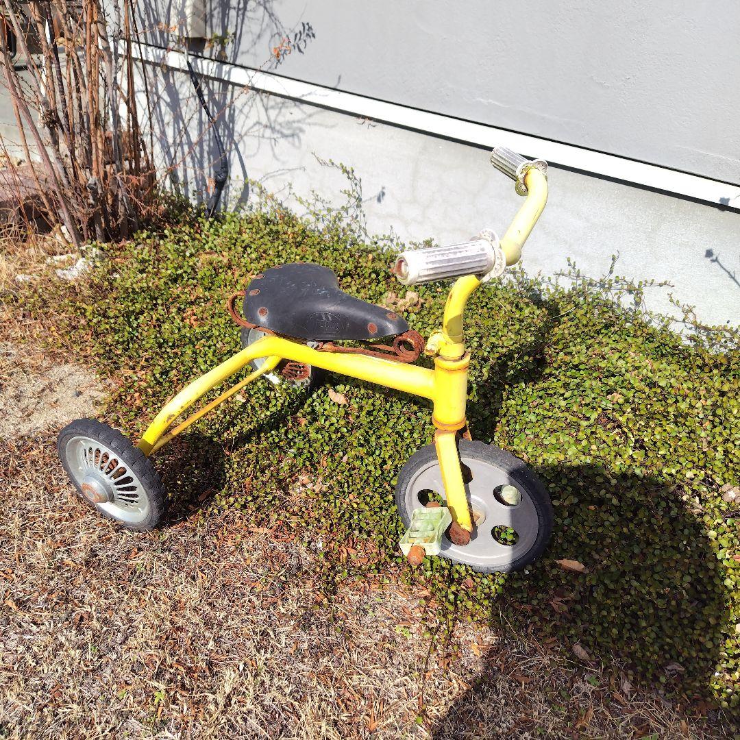 当時物 三輪車 昭和レトロ シャビー アンティーク 観賞用