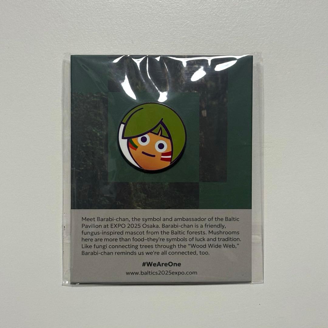 大阪関西万博 EXPO2025 バルト館 バラビちゃん ヤシの木 ピンバッジ