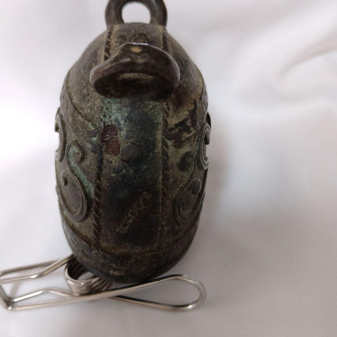 寺院　仏鈴　青銅　ミャンマー　アンティーク　牛　カウベル