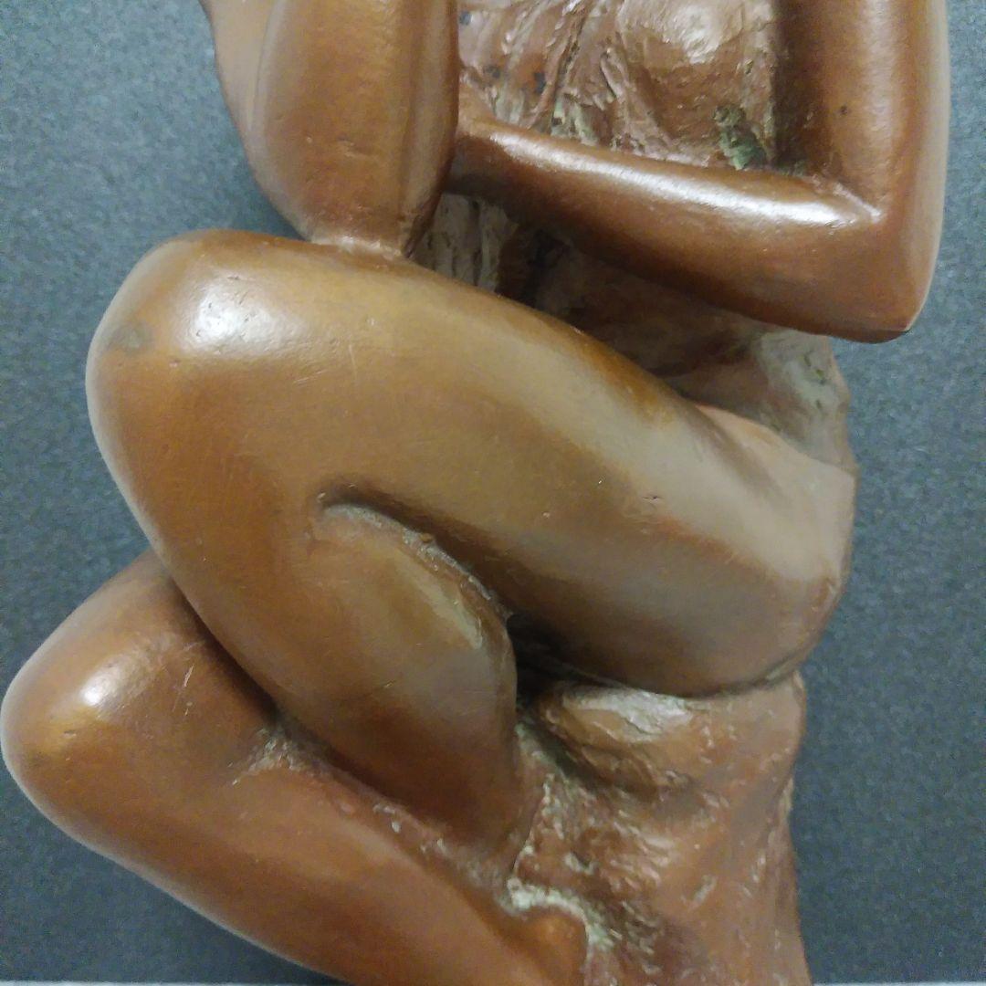 (貴重)　木内禮智 つぼみ　色紙付き　 ブロンズ像