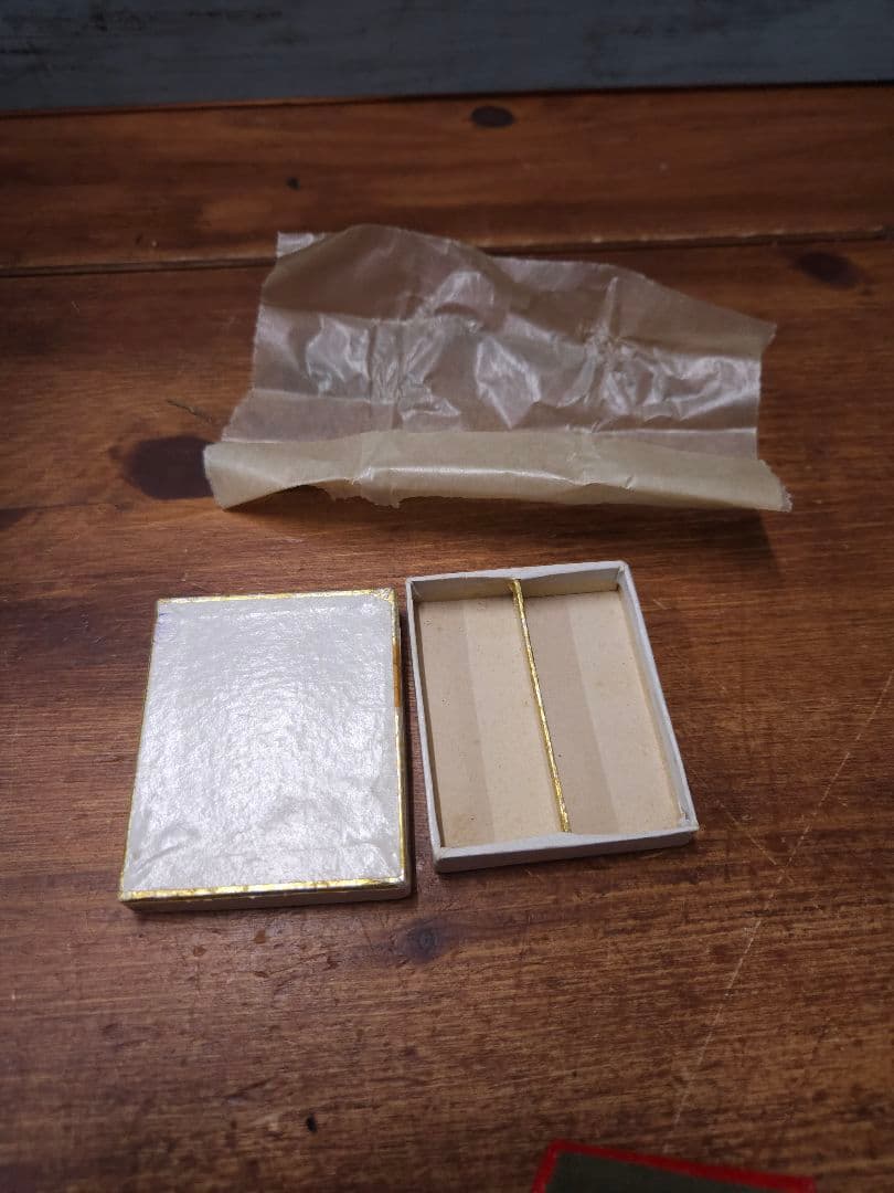 当時物 九八式「准尉」襟章 箱付き 階級章 大日本帝国 日本陸軍 軍隊