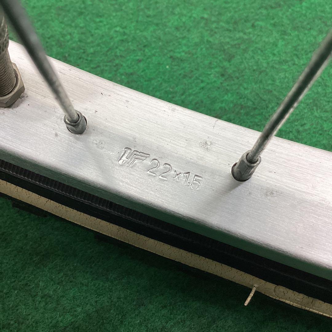 アルミリム　後輪　22x1.75 タイヤ付 外装6段 22インチ　バンドブレーキ