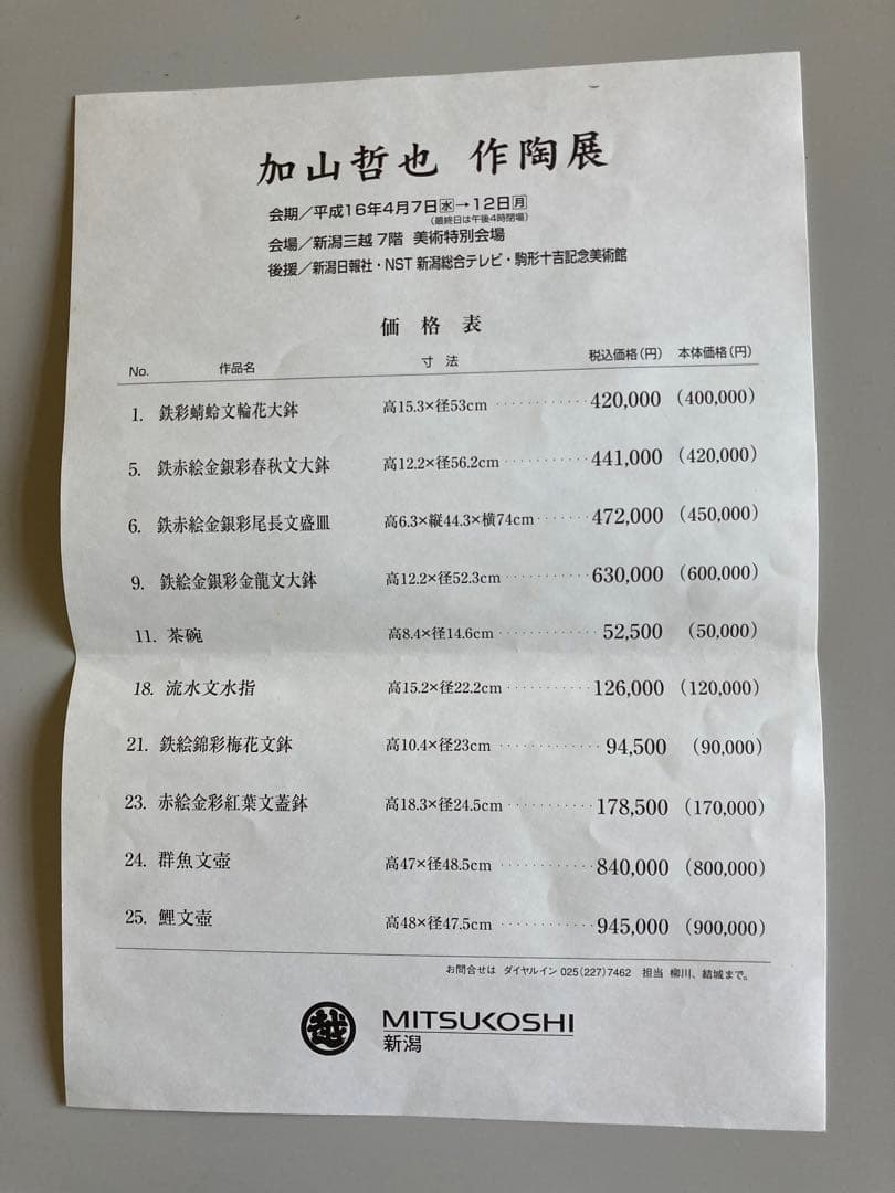 加山哲也の飾り皿