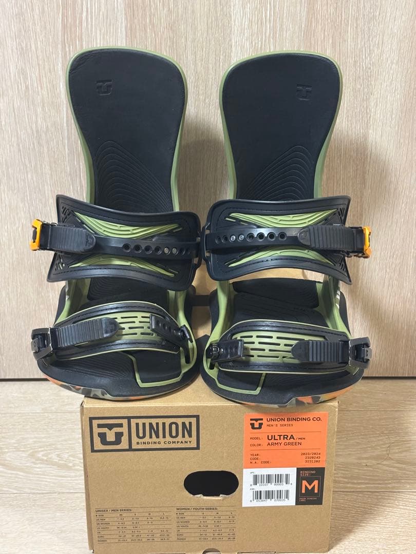 【値下中】UNION BINDINGS ULTRA Mサイズ アーミーグリーン