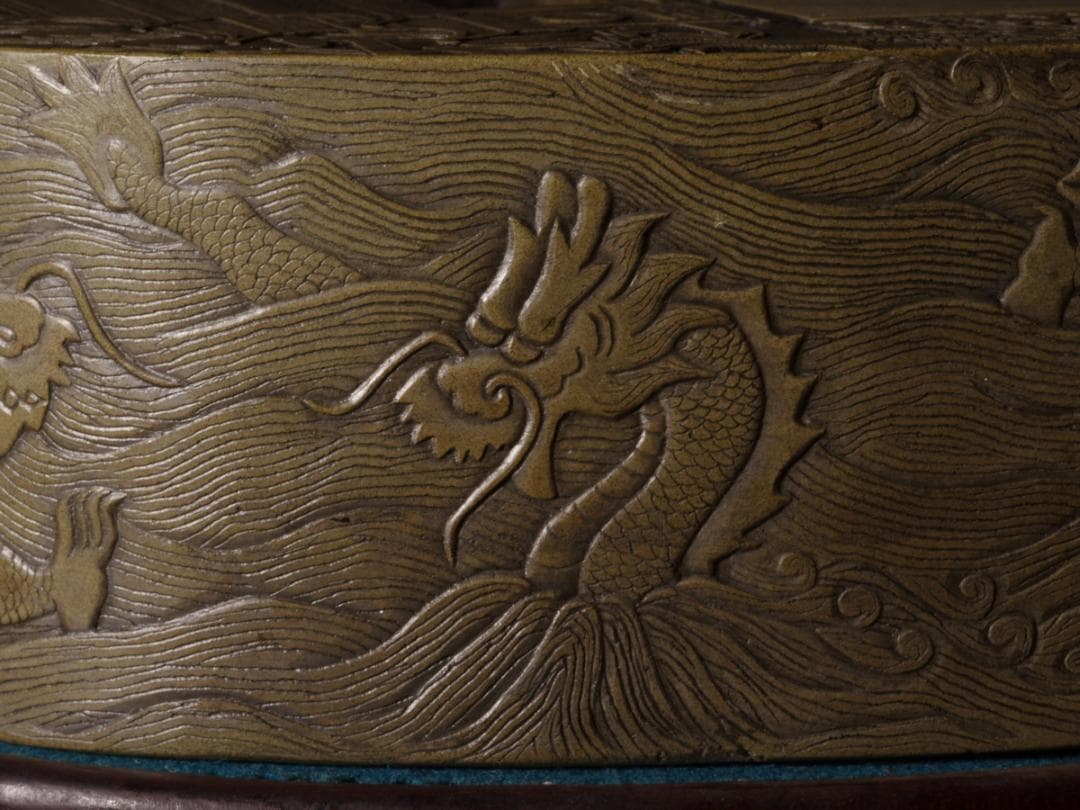 鱔魚黄澄泥蓬莱硯