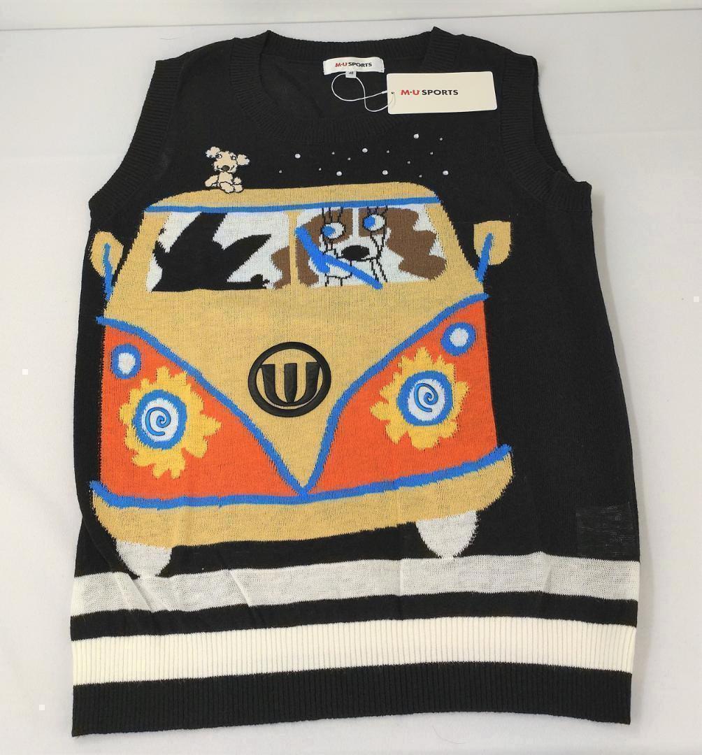 新品】エムユースポーツ 定価29000円 レディース ニットベスト サイズ M