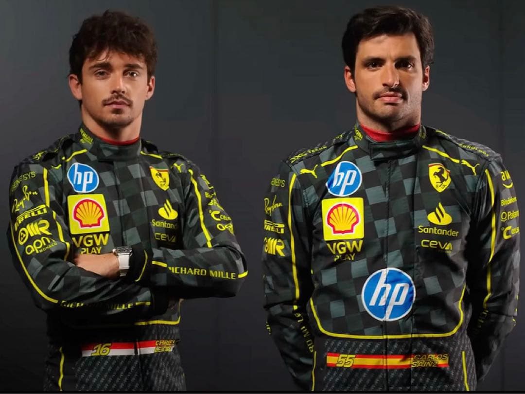 2024年イタリアGP限定 フェラーリ ドライバーズカード　ルクレール　サインツ