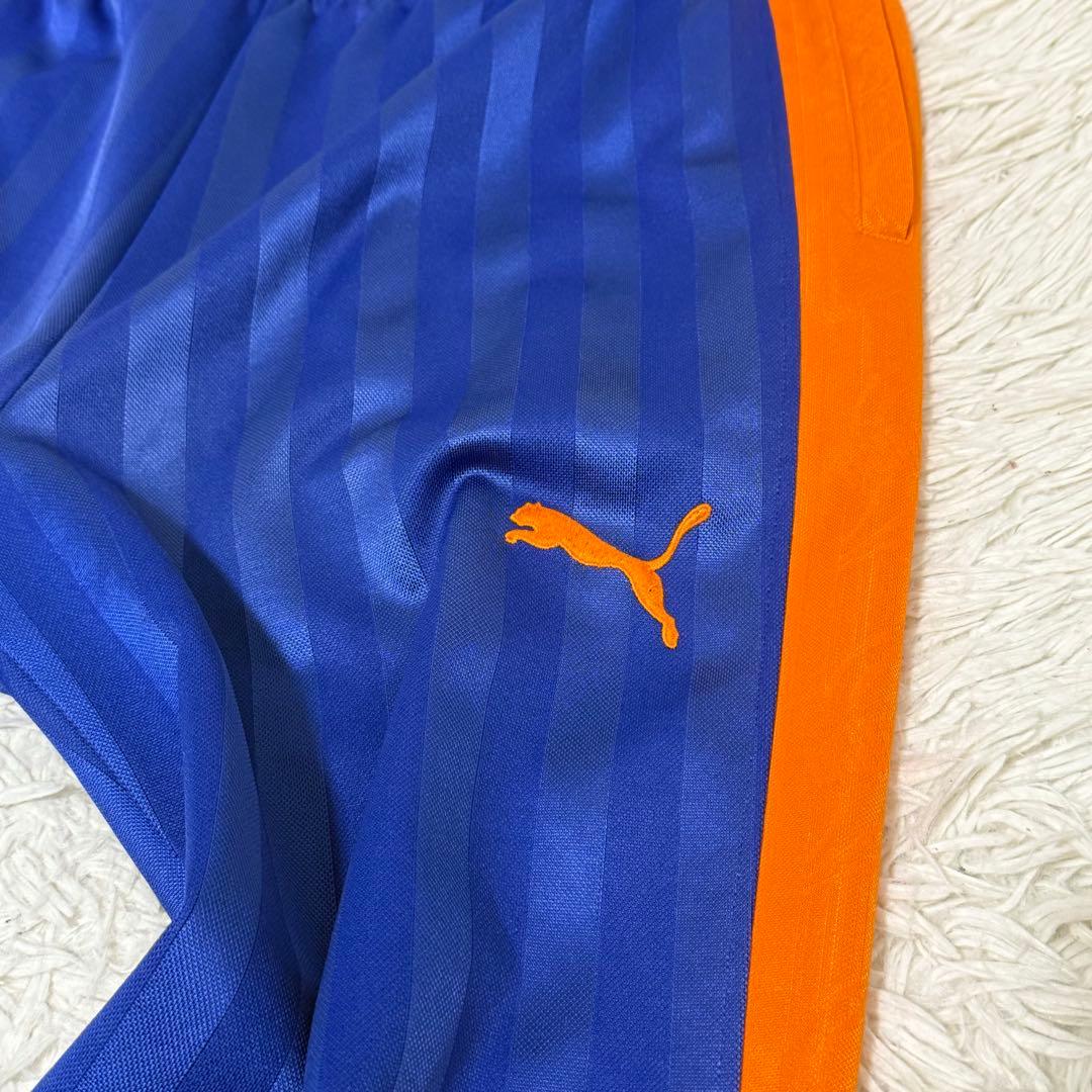 PUMA 日本製 ジャージ セットアップ 90s ブルー×オレンジ O サイズ