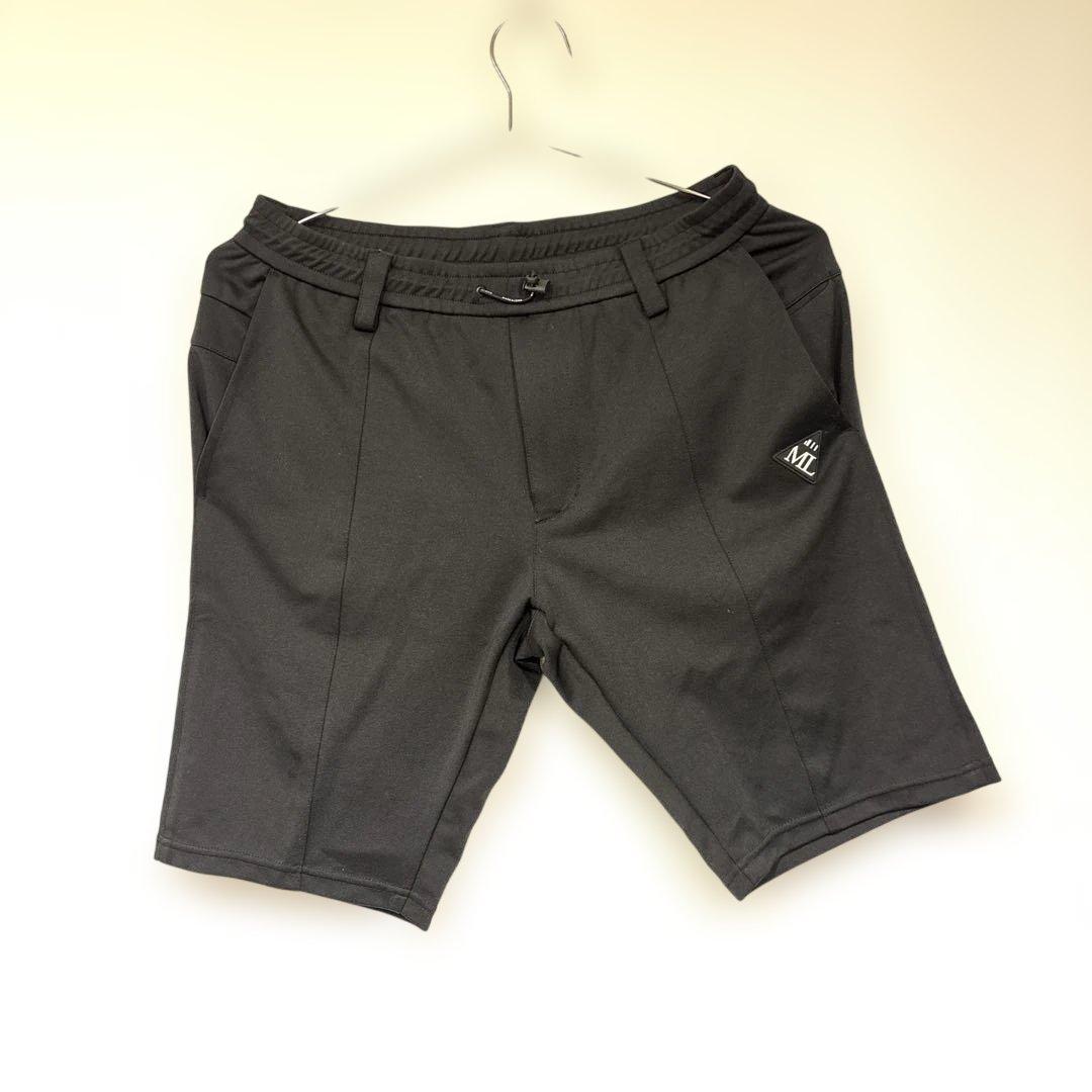 マークアンドロナ　マクロナ　ハーフパンツ　ブラック　M L シンプル　黒