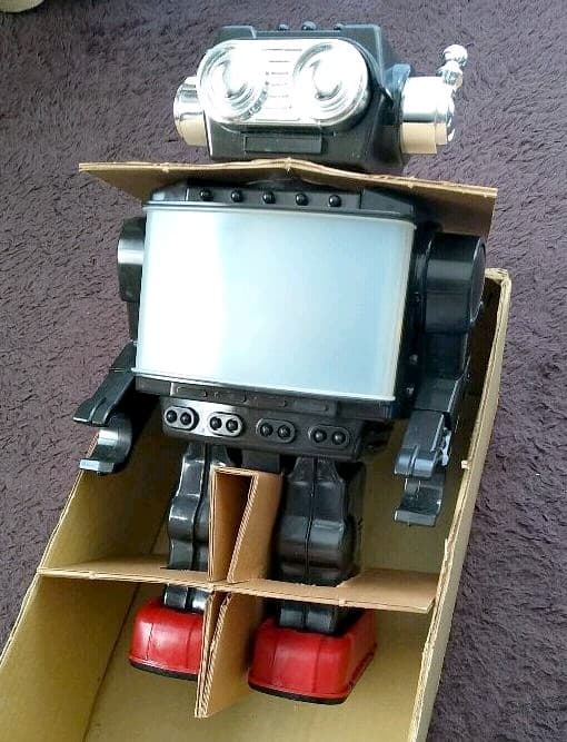 昭和　激レア　ブリキ　ロボット　ワイドスクリーンテレビロボット