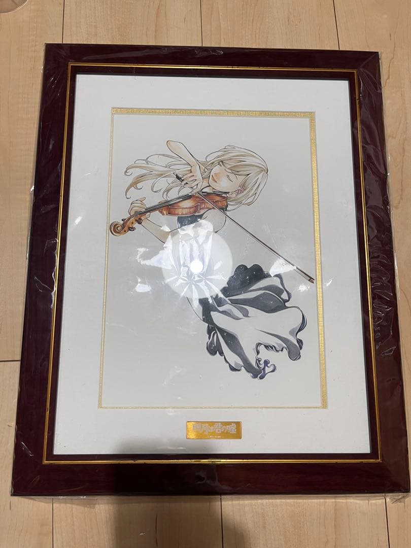 四月は君の嘘 描き下ろしイラスト額装 宮園 かをり キャラファイングラフ