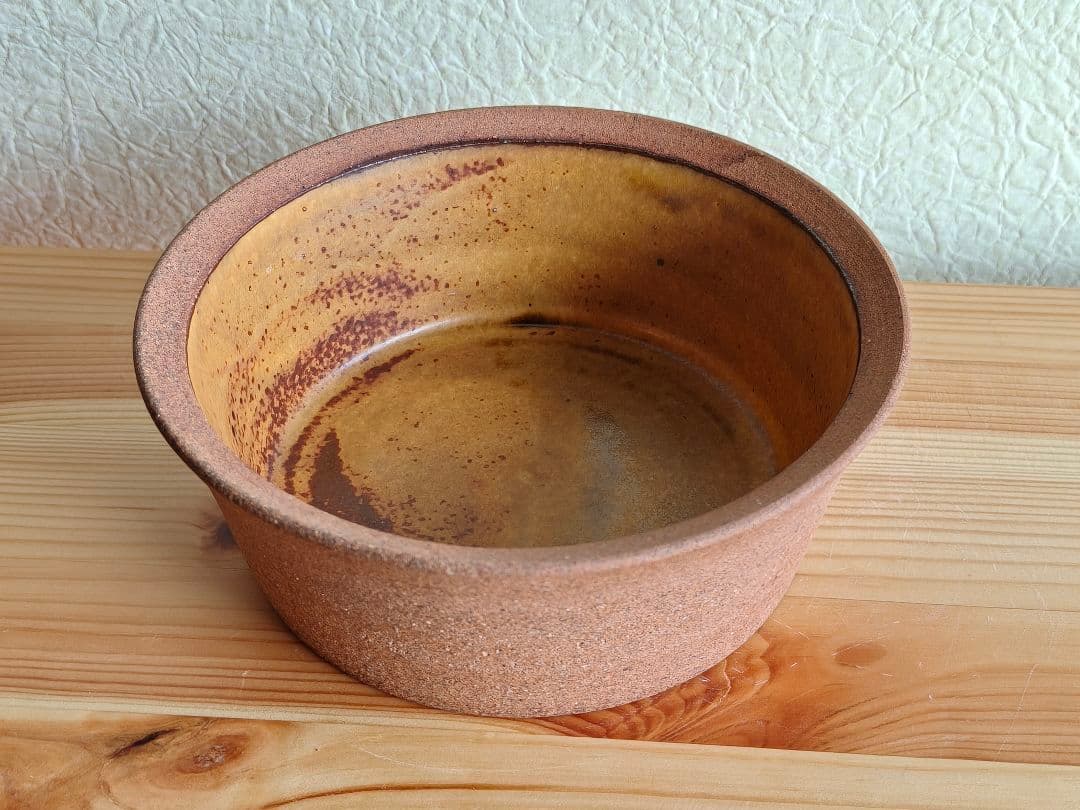 山本教行　深皿　グラタン皿　陶器　民芸　民藝　バーナード・リーチ ②　岩井窯