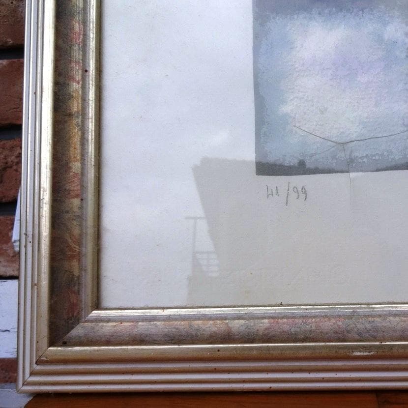 歳末最終大特価！　送料サービス！　イタリア製額＆スクリーン印刷絵画