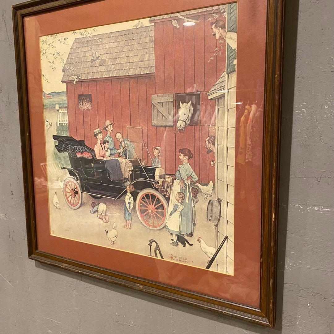 80s ノーマンロックウェル アート額装品 ヴィンテージ インテリア