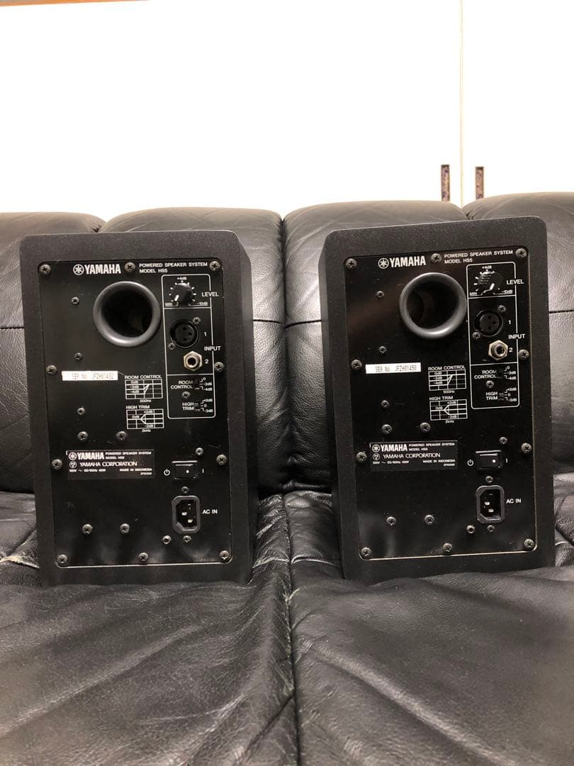 YAMAHA HS5 スタジオモニタースピーカー　ペア 電源プラグUPグレード済
