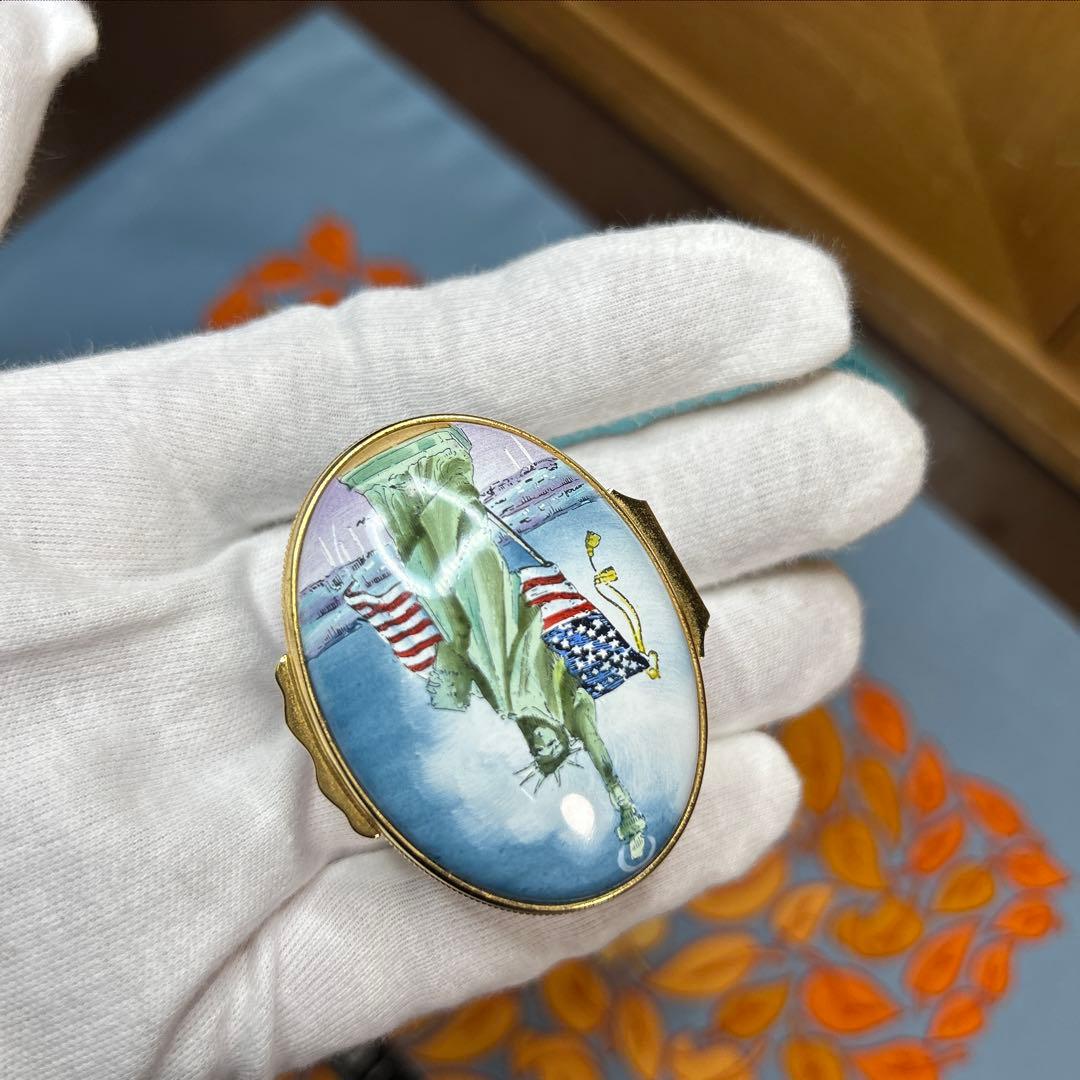 HALCYON DAYS 自由の女神像　ティファニーデザイン　小物入