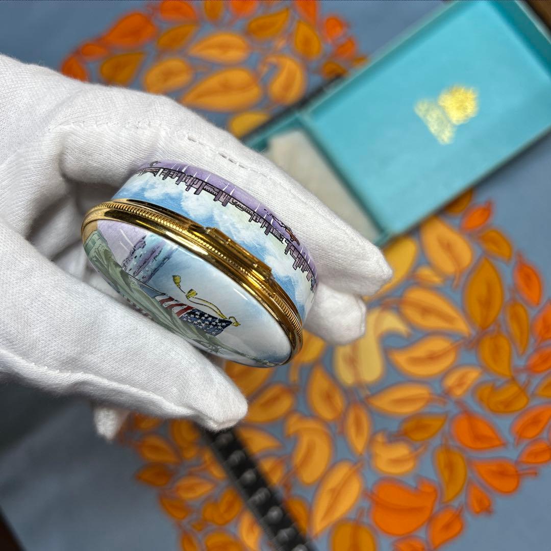 HALCYON DAYS 自由の女神像　ティファニーデザイン　小物入