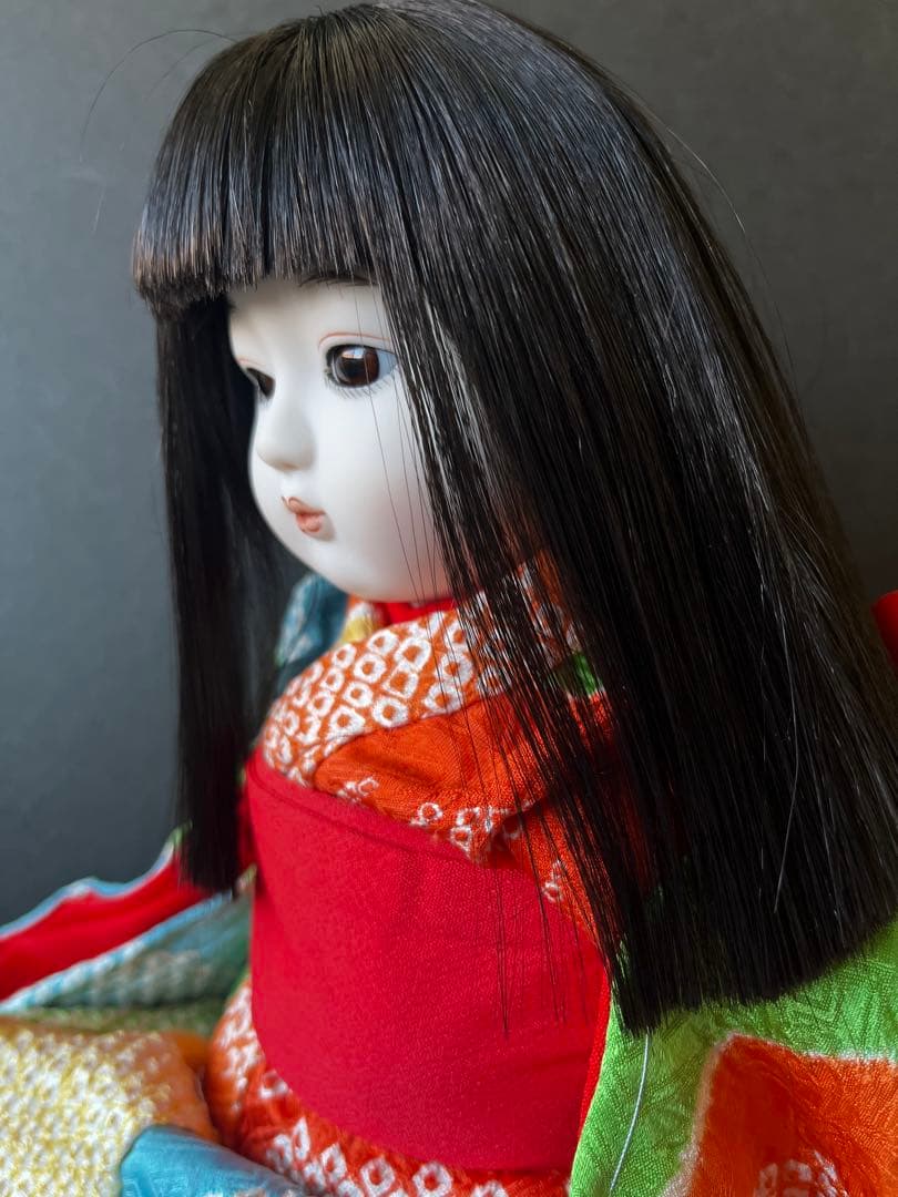 市松人形　抱き市松人形　小さな市松人形　ビスク市松人形　着せ替え市松人形