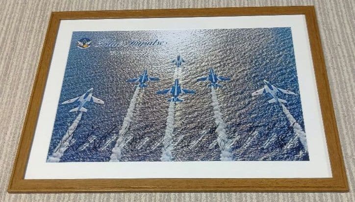 ブルーインパルス TOUR 2013 額装サイン入り写真 航空自衛隊