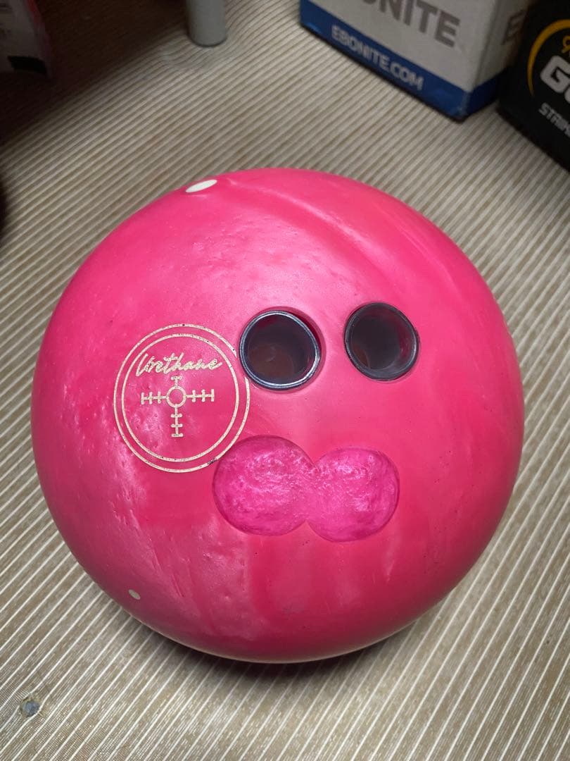 【美品】 ハンマー ブラックウィドー ピンク パール ウレタン 15ポンド