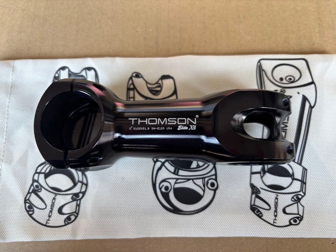 THOMSON X4 ステム 0° 100mm ブラック