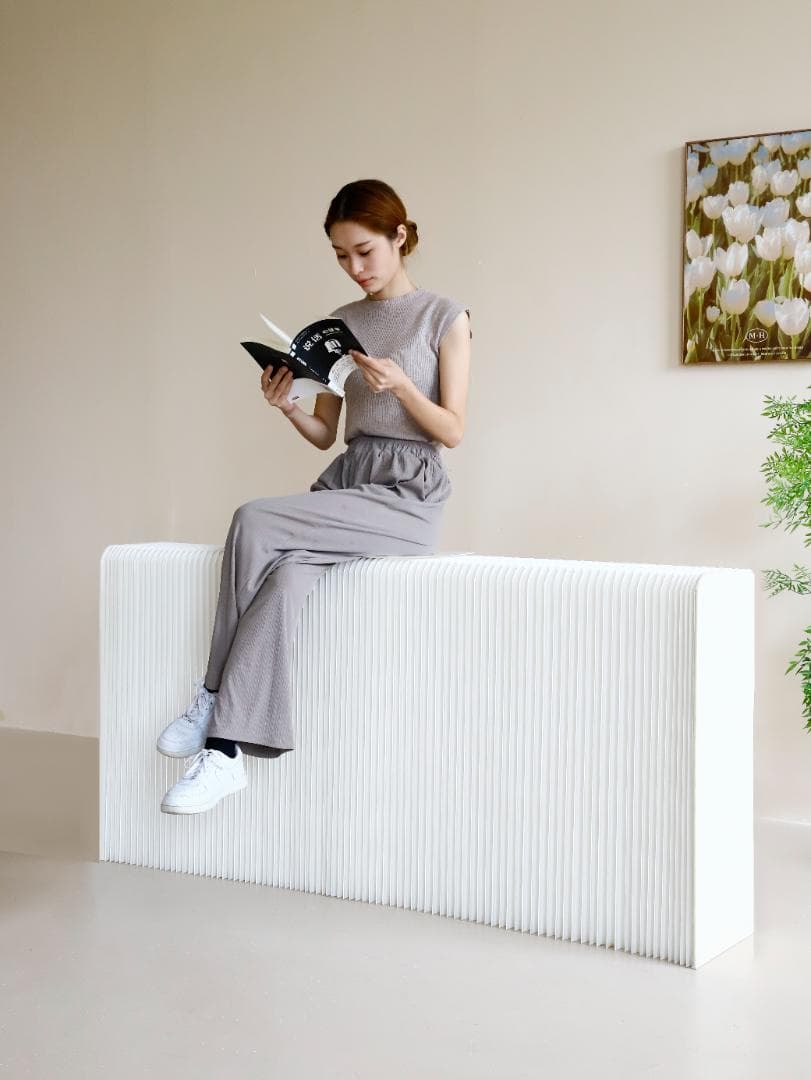 ディスプレイラック 展示台 陳列台 組立不要 折りたたみ長さ2-3ｍ高さ78㎝