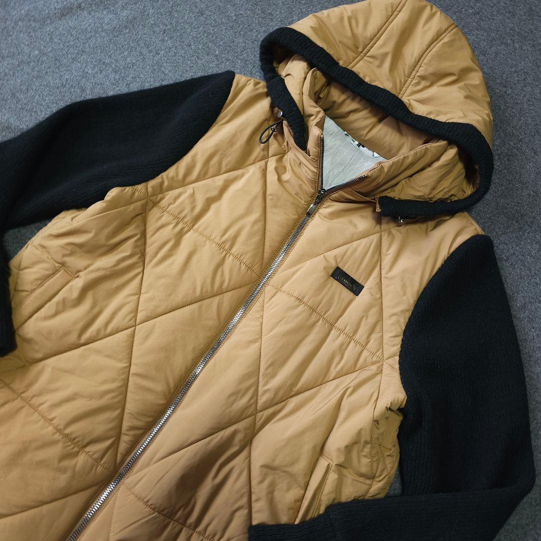 【ランバンスポール】2WAY 人気ラバーロゴ 長袖ゴルフ中綿ブルゾンジャケットL