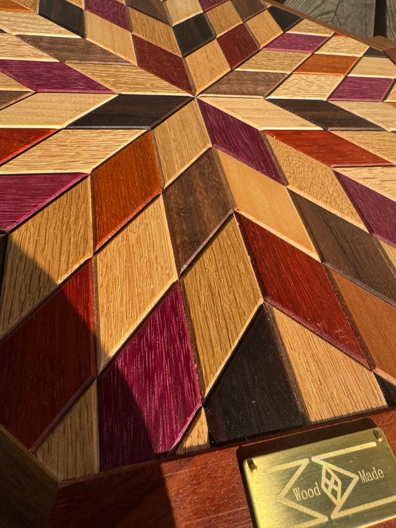 オルテガ柄サイドテーブル　NO.14