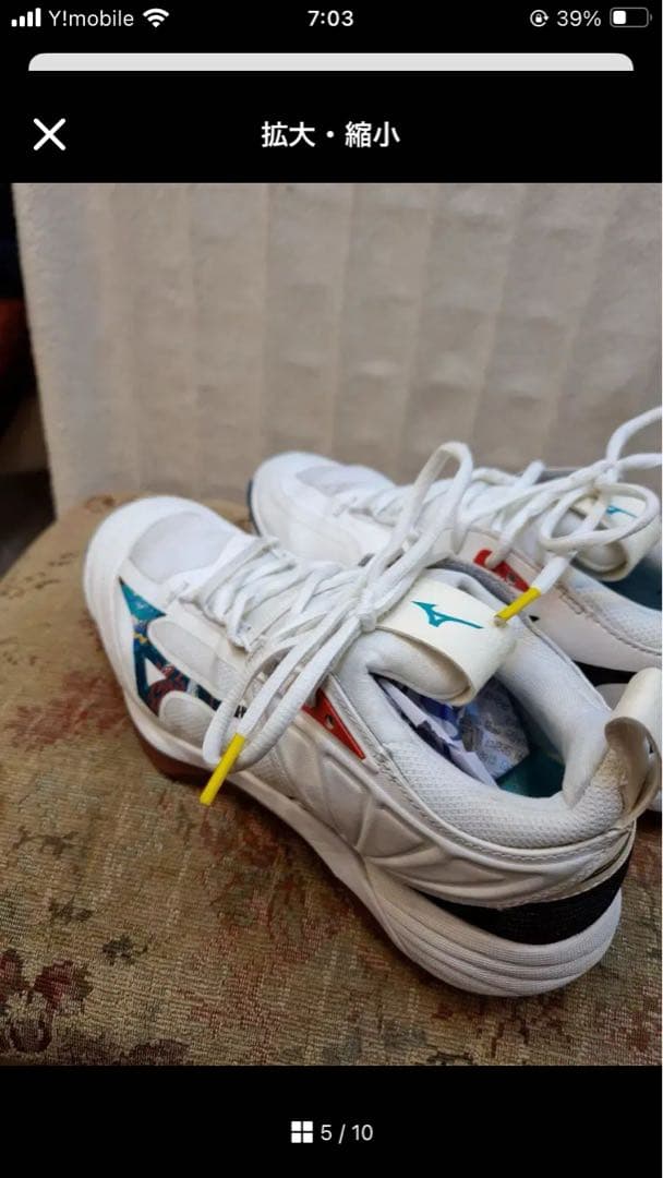 Mizuno バドミントンシューズ ホワイト/24.5 韓国限定