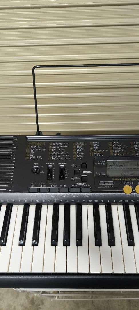 CASIO　LK-113　光ナビゲーションシステム　電子キーボード　椅子　各台付
