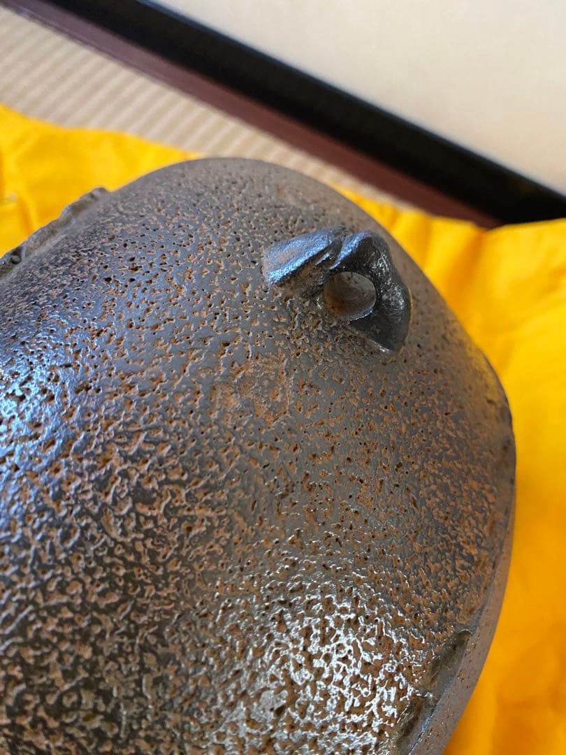 ふくべ釜　釜師　門脇喜平氏作