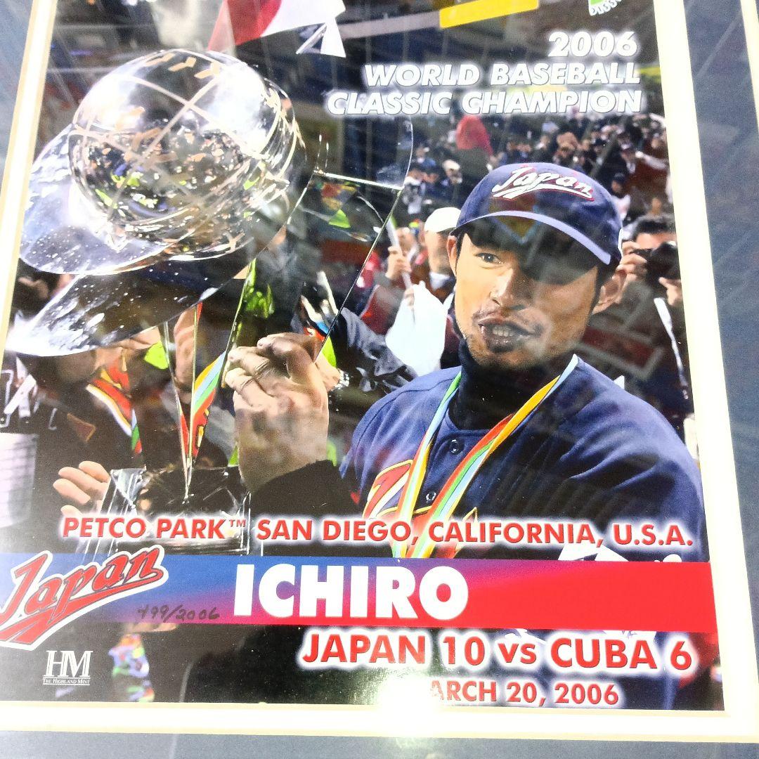 イチローWBC 2006年ワールドベースボールクラシックフォトプラーク1つ