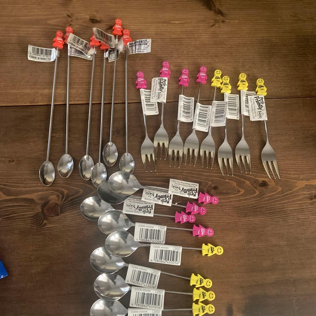 レア　ヴィンテージ 当時物　Mr.Friendly カトラリー　まとめ売り