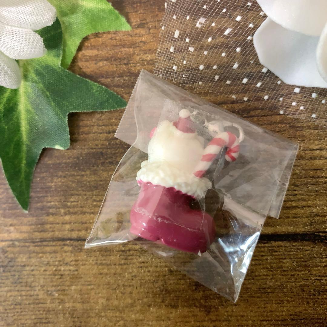 激レア クリスマス ブーツ＆リボン　キティファスナーマスコット・パーツクラブ