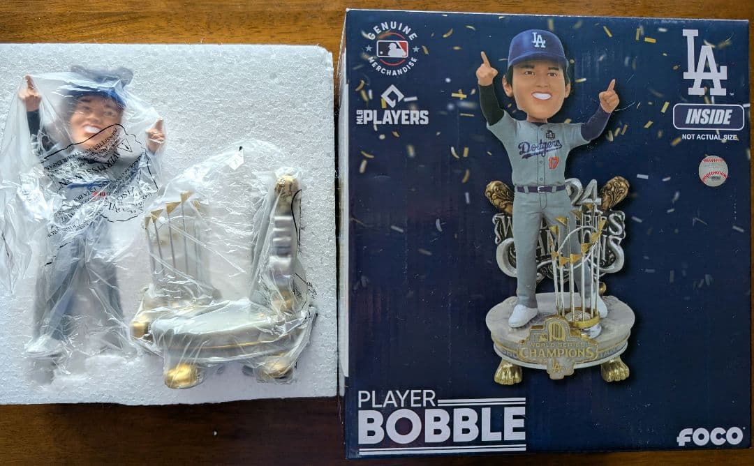新品FOCO ドジャース 大谷翔平選手 優勝記念ボブルヘッド