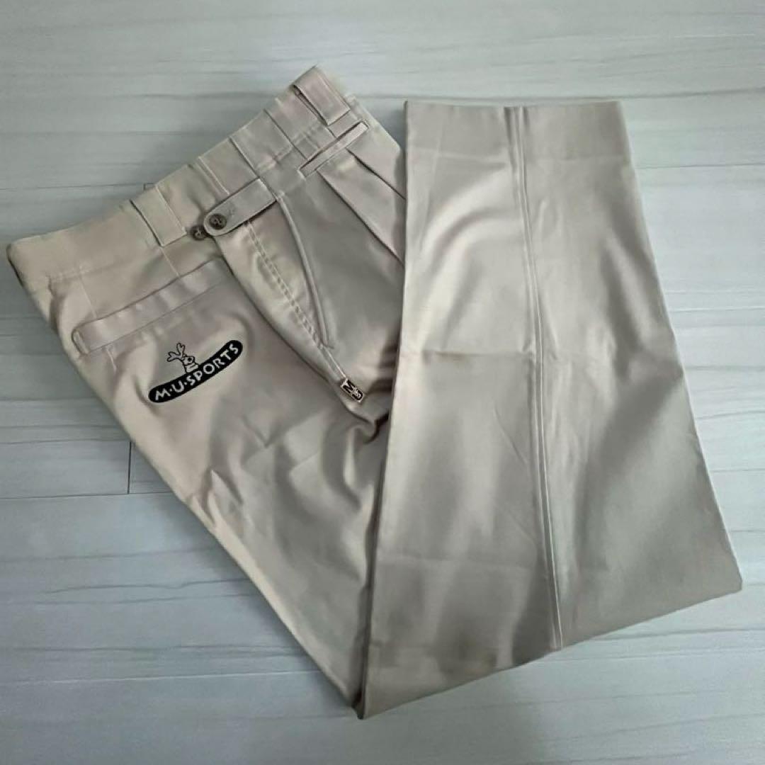 MU SPORTS ミエコ ウエサコ ゴルフパンツ54 ベージュ