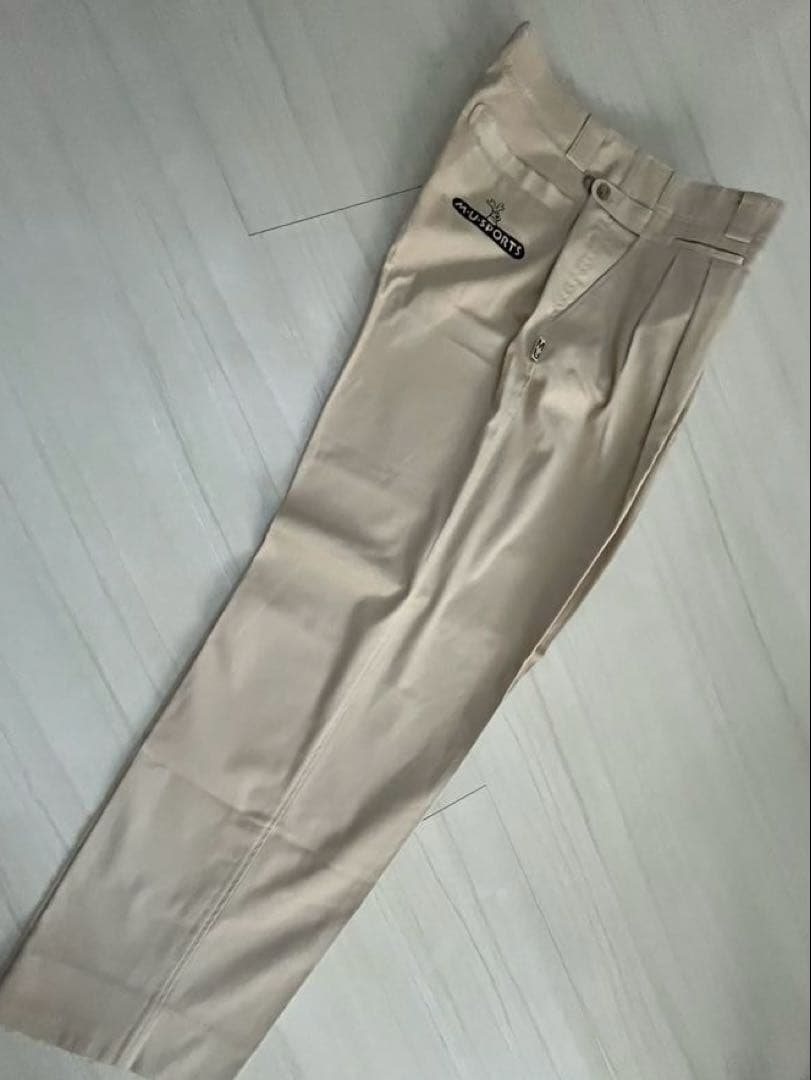 MU SPORTS ミエコ ウエサコ ゴルフパンツ54 ベージュ