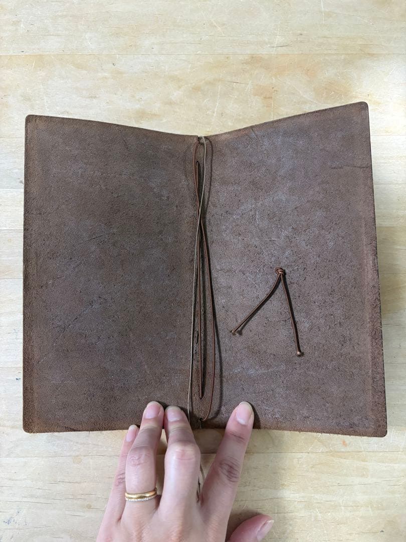 旧ロゴ MIDORIトラベラーズノート レギュラー ブラウン