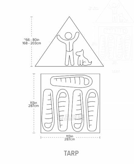 【未使用】BIG AGNES（ビッグアグネス）Gold Camp 5 Tarp