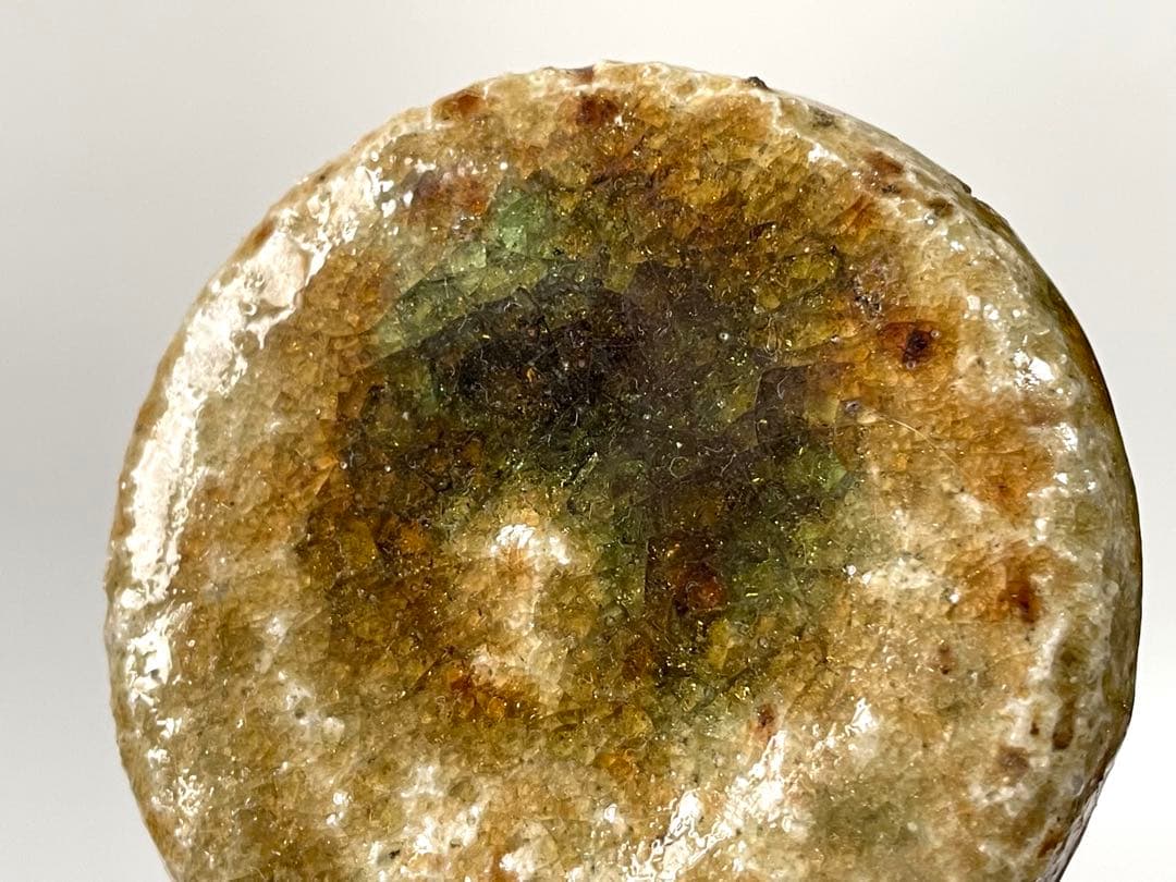 陶芸家　作家物　辻清明　信楽　自然釉　香合　合子　箱なし