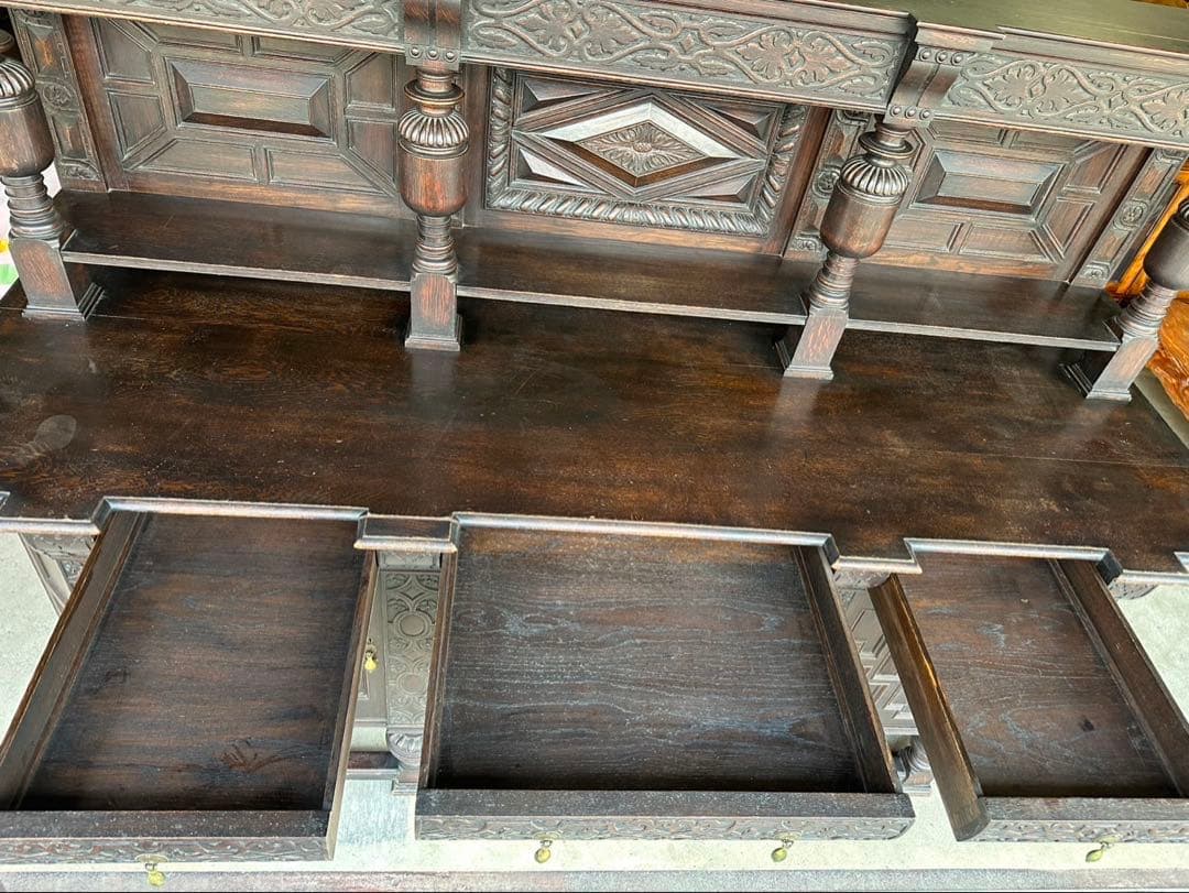 【引取希望】英国 ヴィクトリアン様式 アンティーク サイドボード