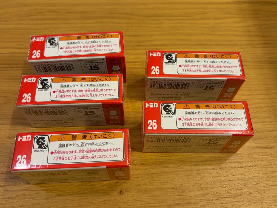 廃盤品　トミカ No.26 マツダ ロードスター 初回特別仕様 5台新品、未使用