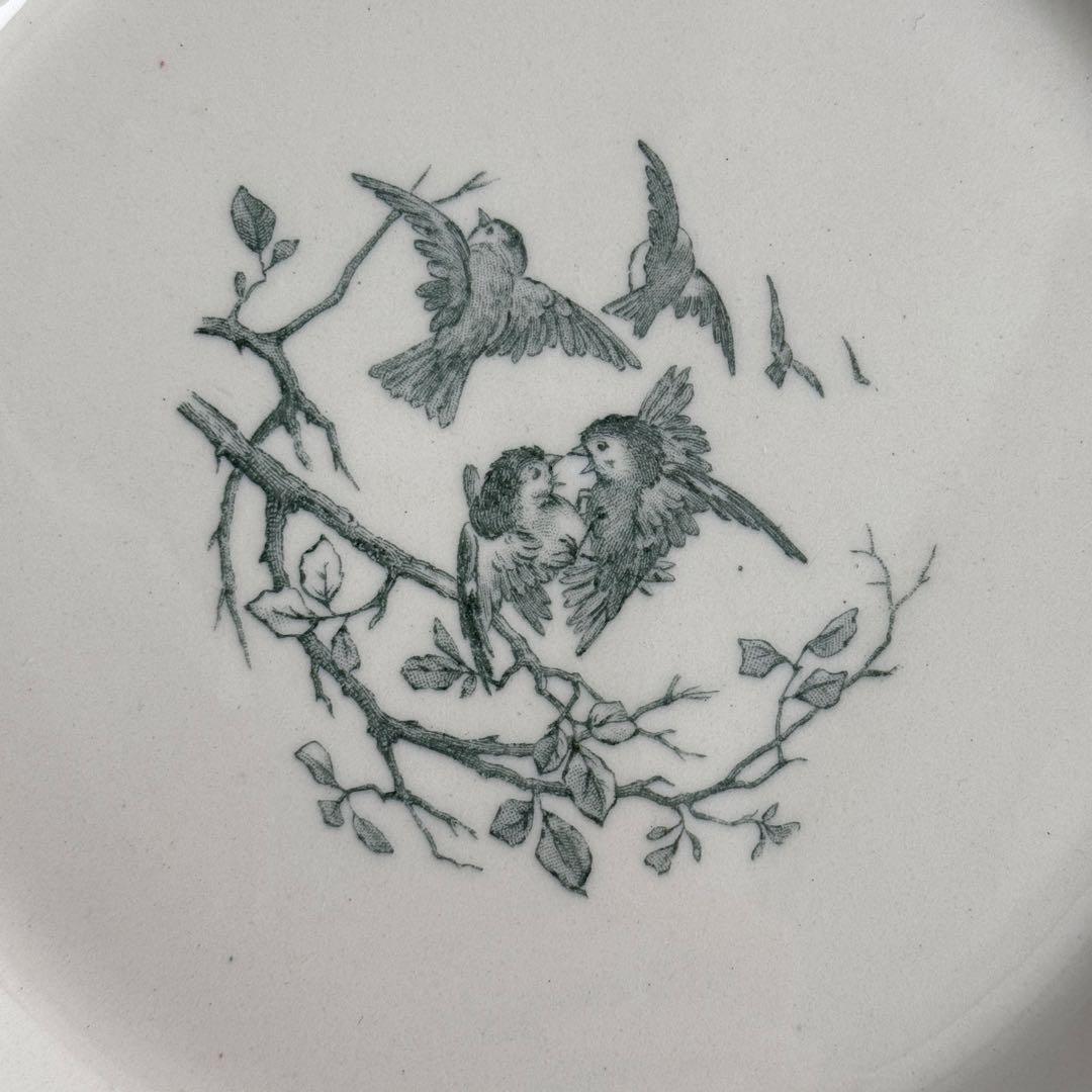 美品　フランスアンティーク　Gien AVIARY ディナープレート