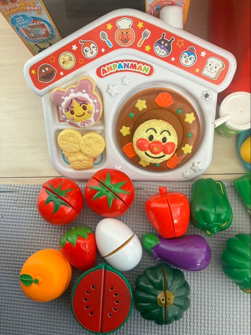 アンパンマン　お料理ショー　キッチン　レジ　おままごと　まとめ売り