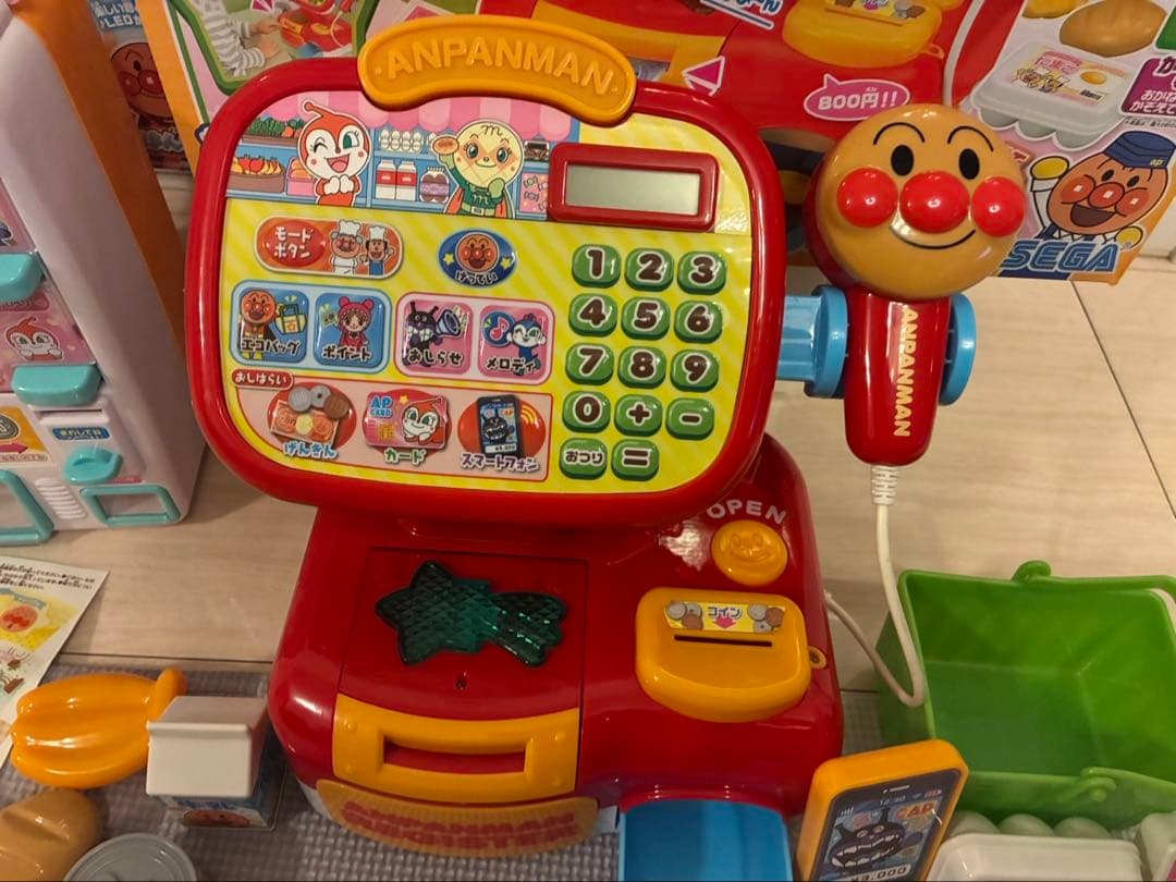 アンパンマン　お料理ショー　キッチン　レジ　おままごと　まとめ売り