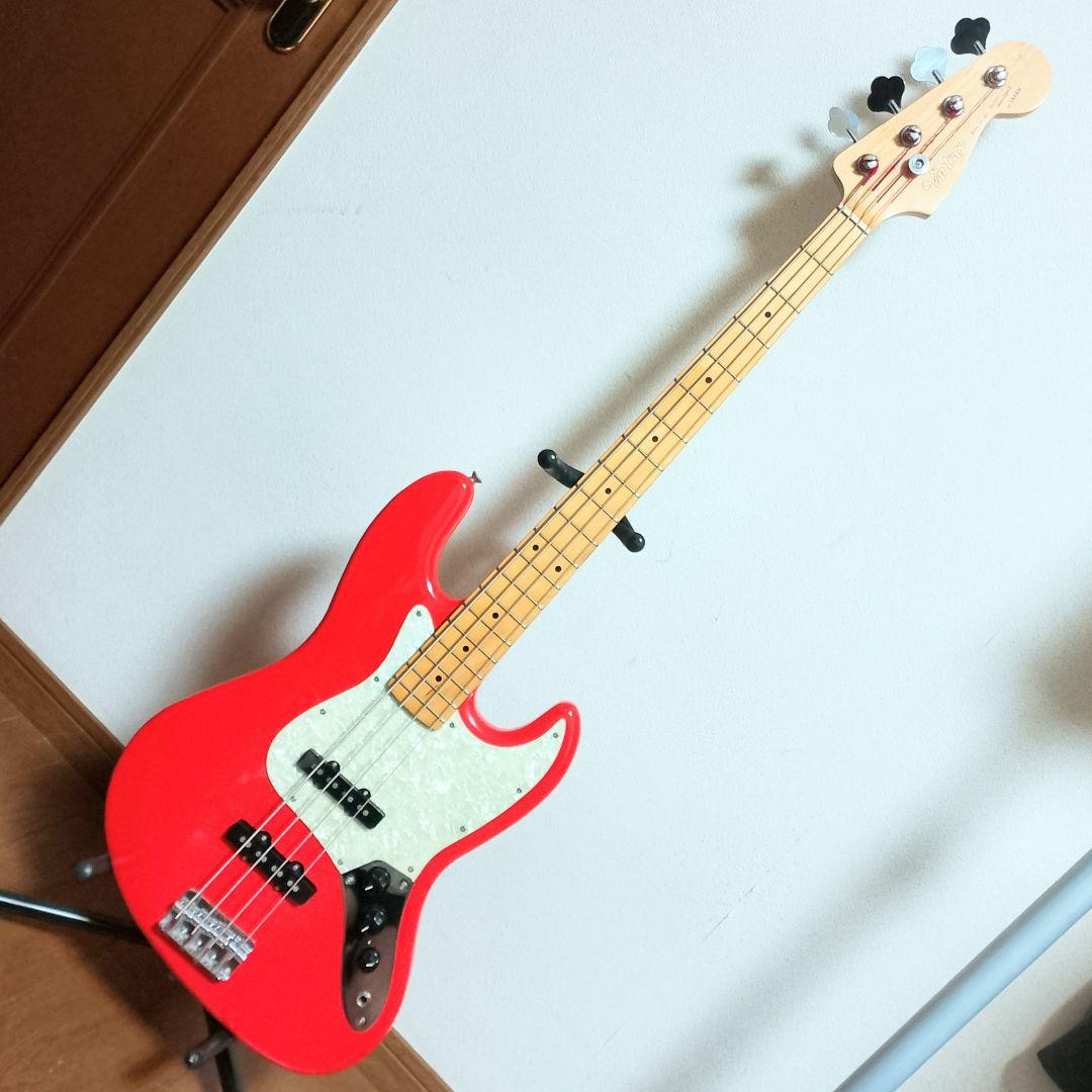 Vintage　ジャズベースタイプ　エレキベース　オレンジ色